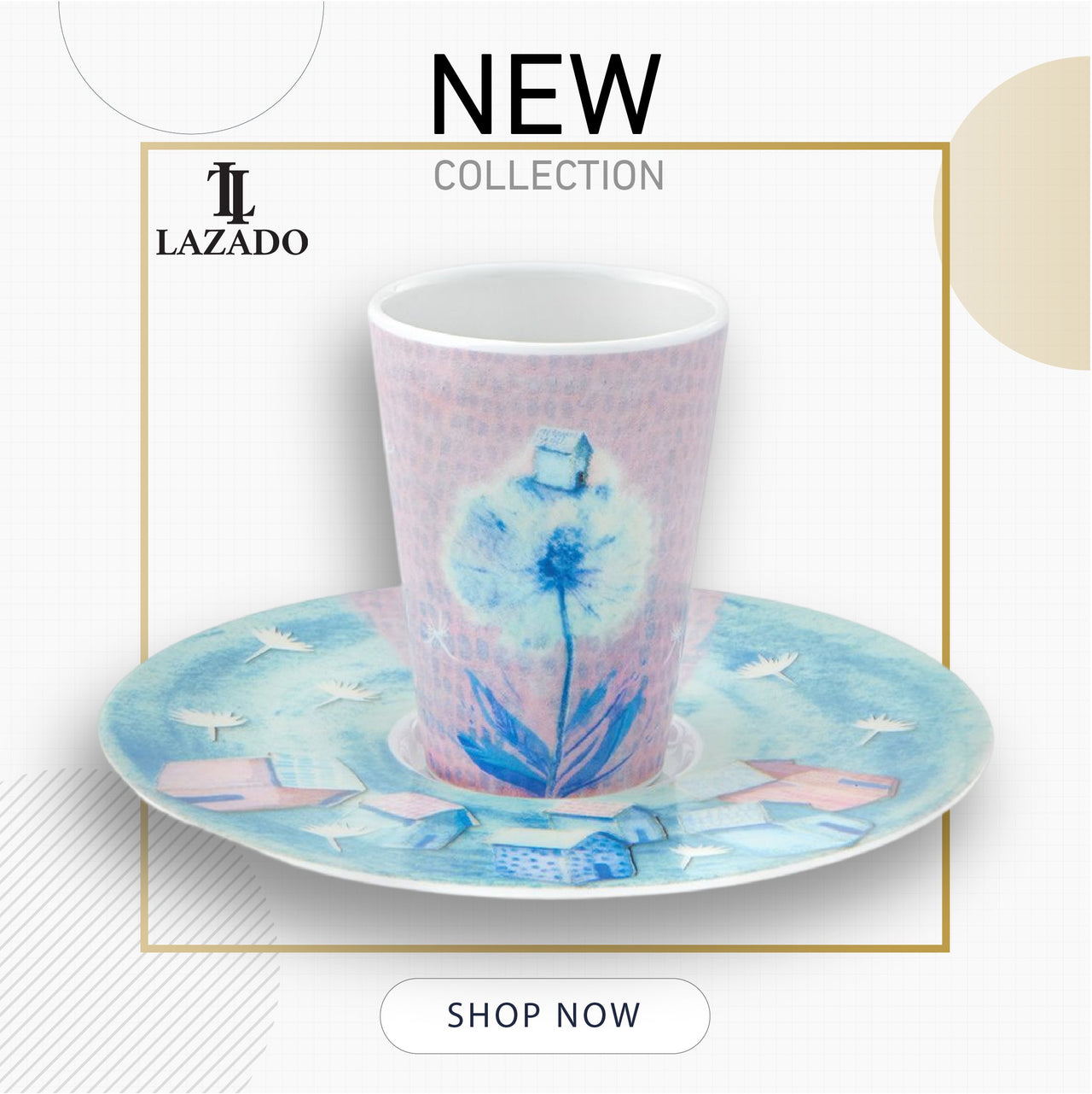 Bode Inspiratorio - Coffee Cup with Saucer XIX - LAZADO