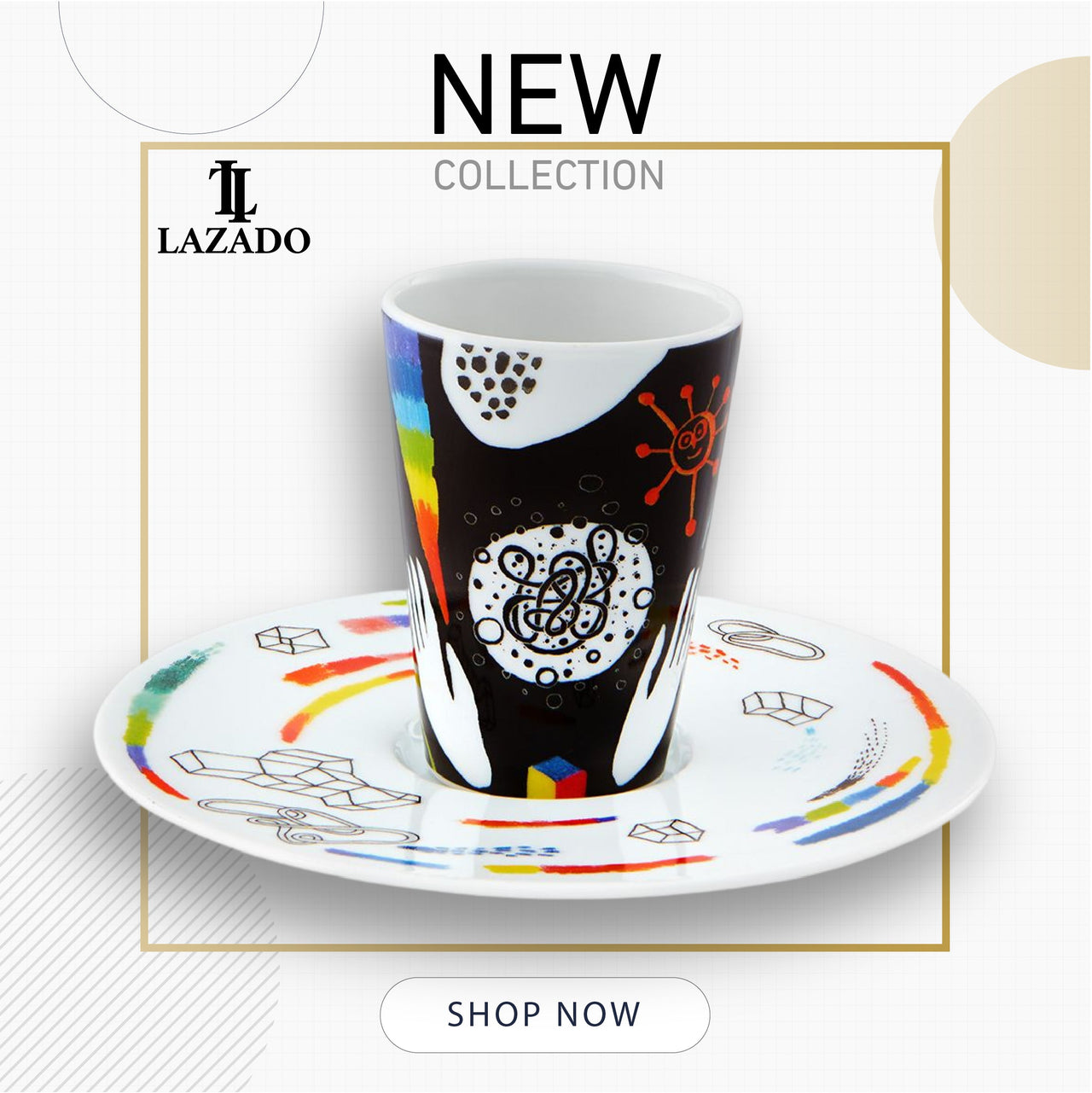 Bode Inspiratorio - Coffee Cup with Saucer XLII - LAZADO