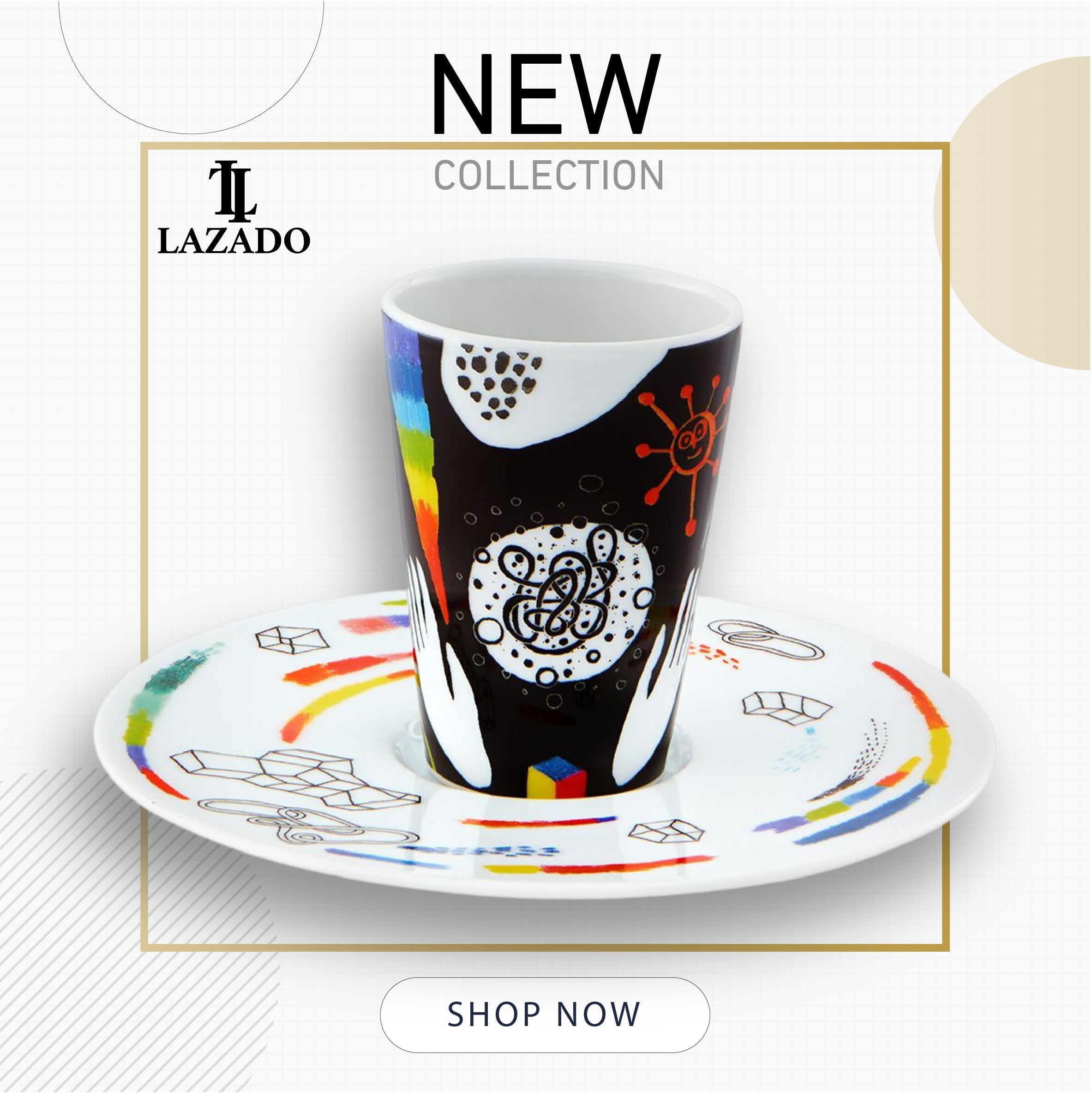 Bode Inspiratorio - Coffee Cup with Saucer XLII - LAZADO