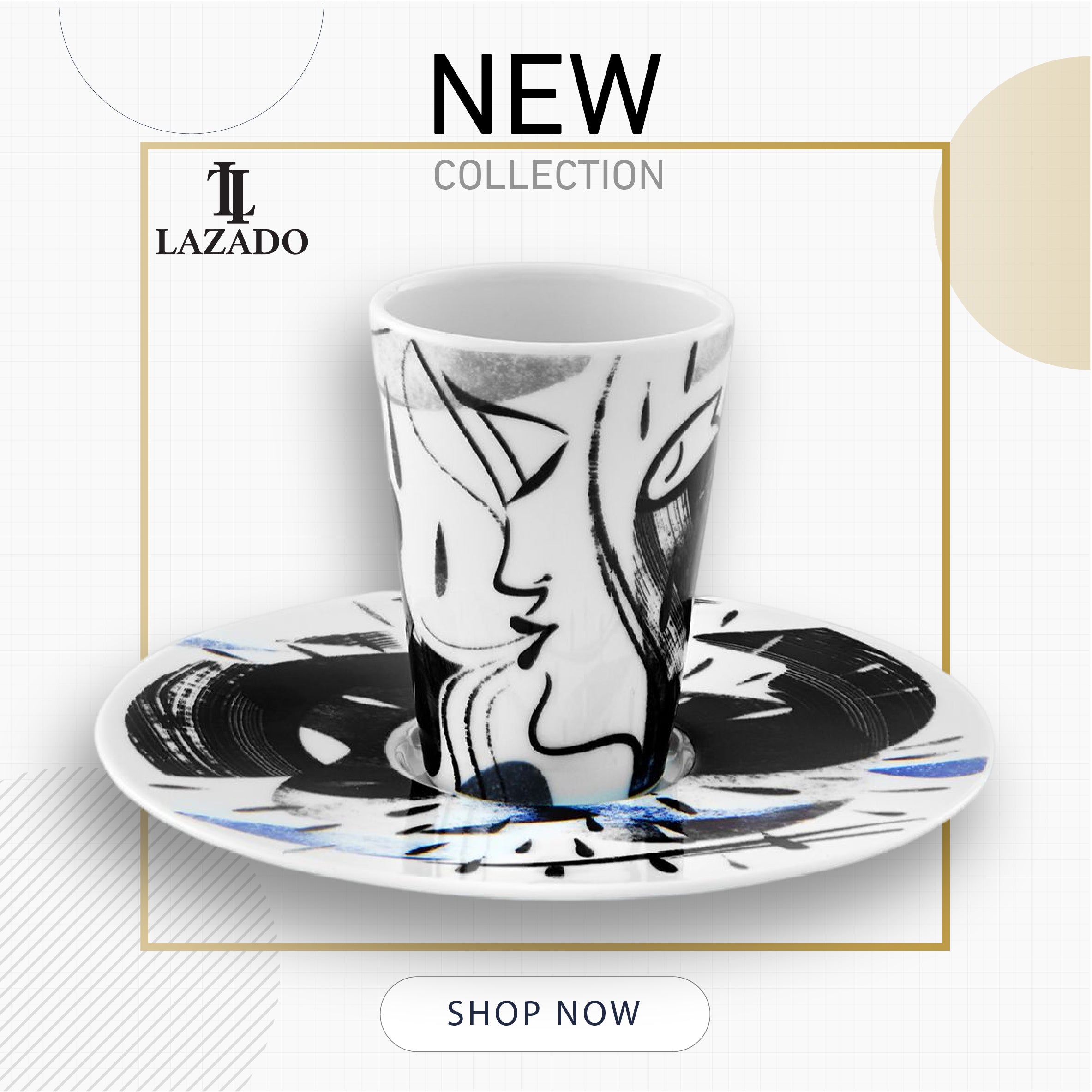 Bode Inspiratorio - Coffee Cup with Saucer XXII - LAZADO