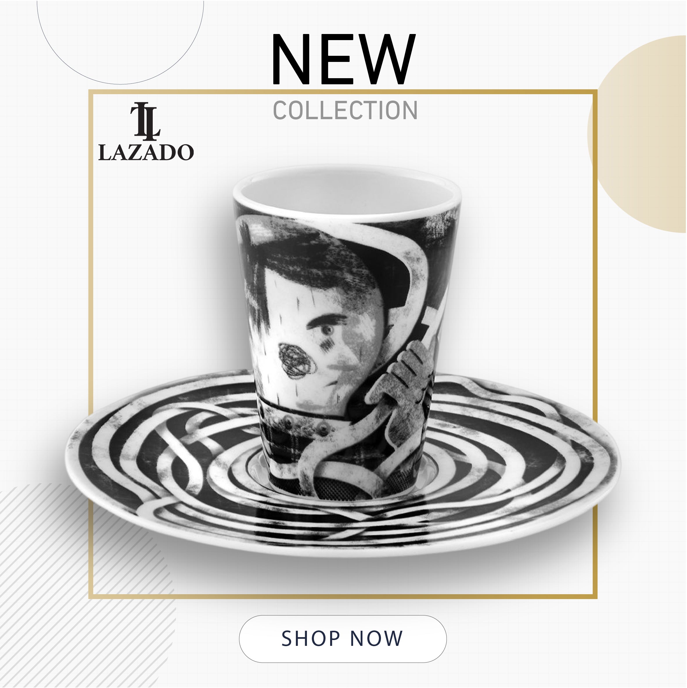 Bode Inspiratorio - Coffee Cup with Saucer XXIII by Vista Alegre - Alternate Angle