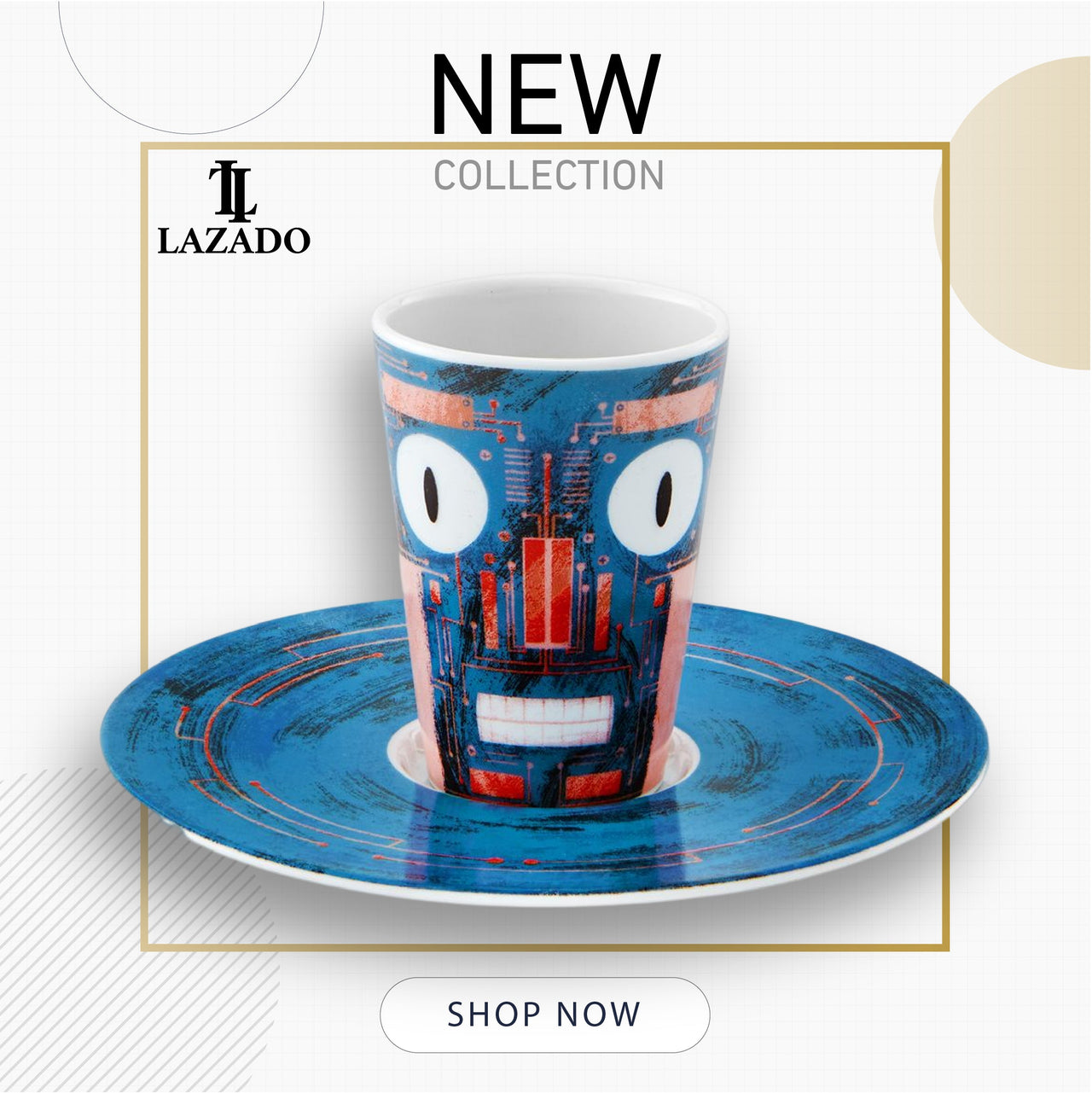 Bode Inspiratorio - Coffee Cup with Saucer XXXIV - LAZADO
