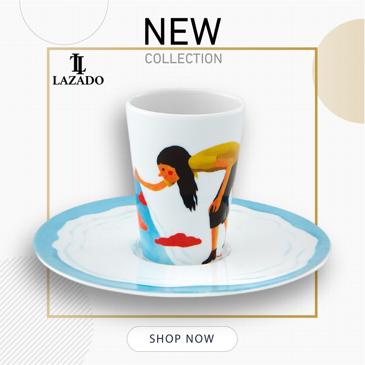 Bode Inspiratorio - Coffee Cup with Saucer XXXVI - LAZADO