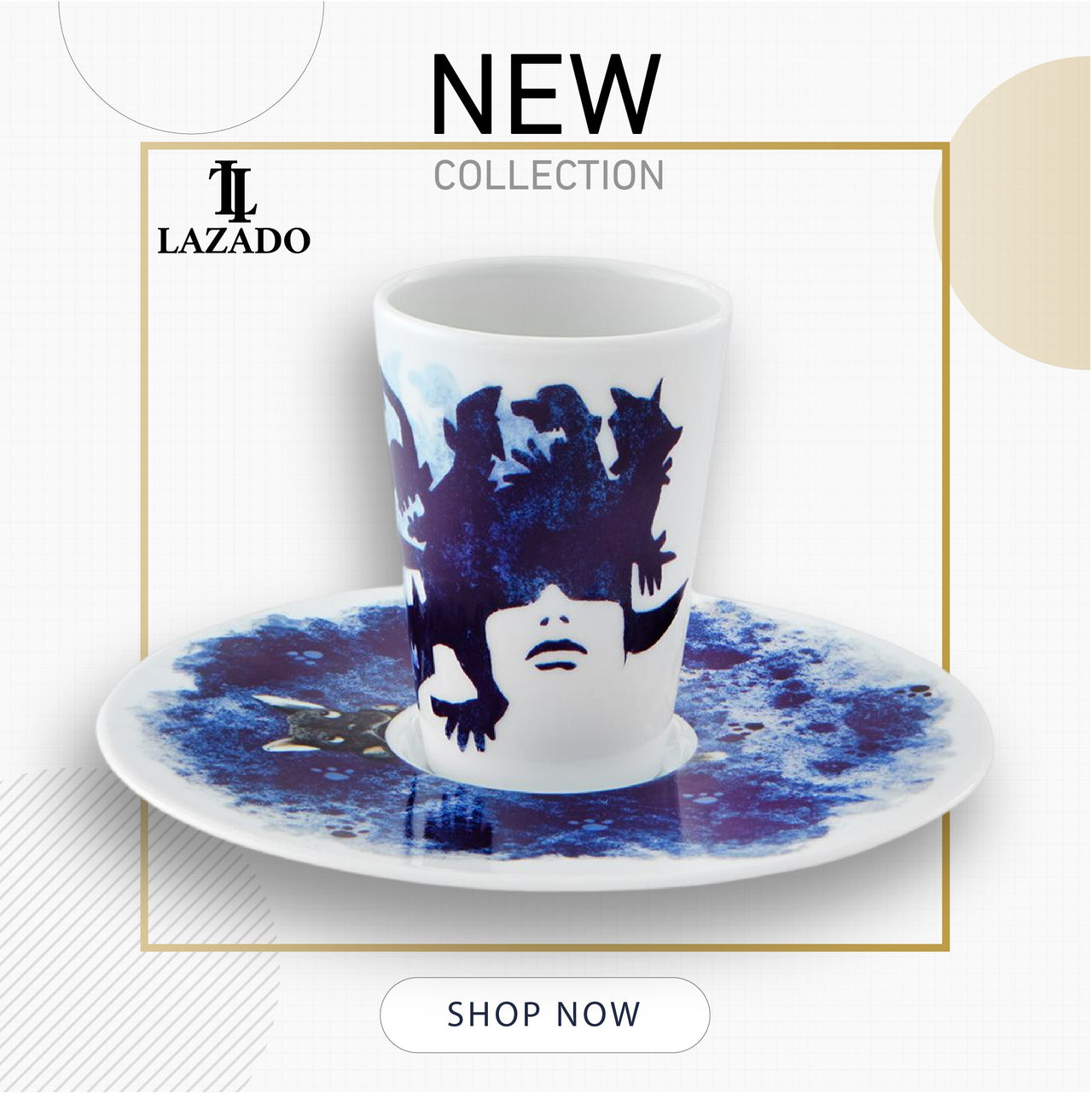 Bode Inspiratorio - Coffee Cup with Saucer XXXVIII - LAZADO