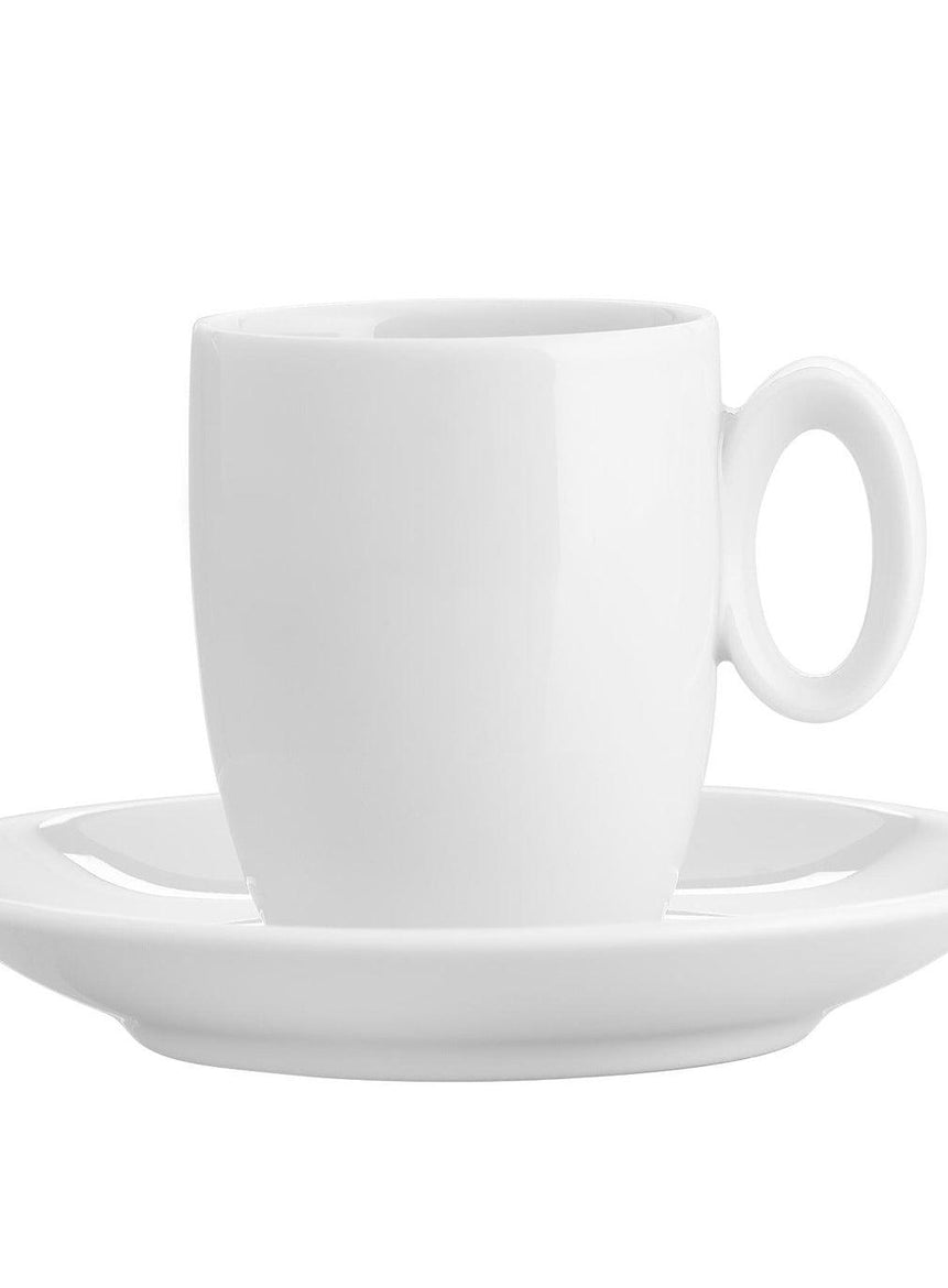 Broadway White - Coffee Cup & Saucer - LAZADO