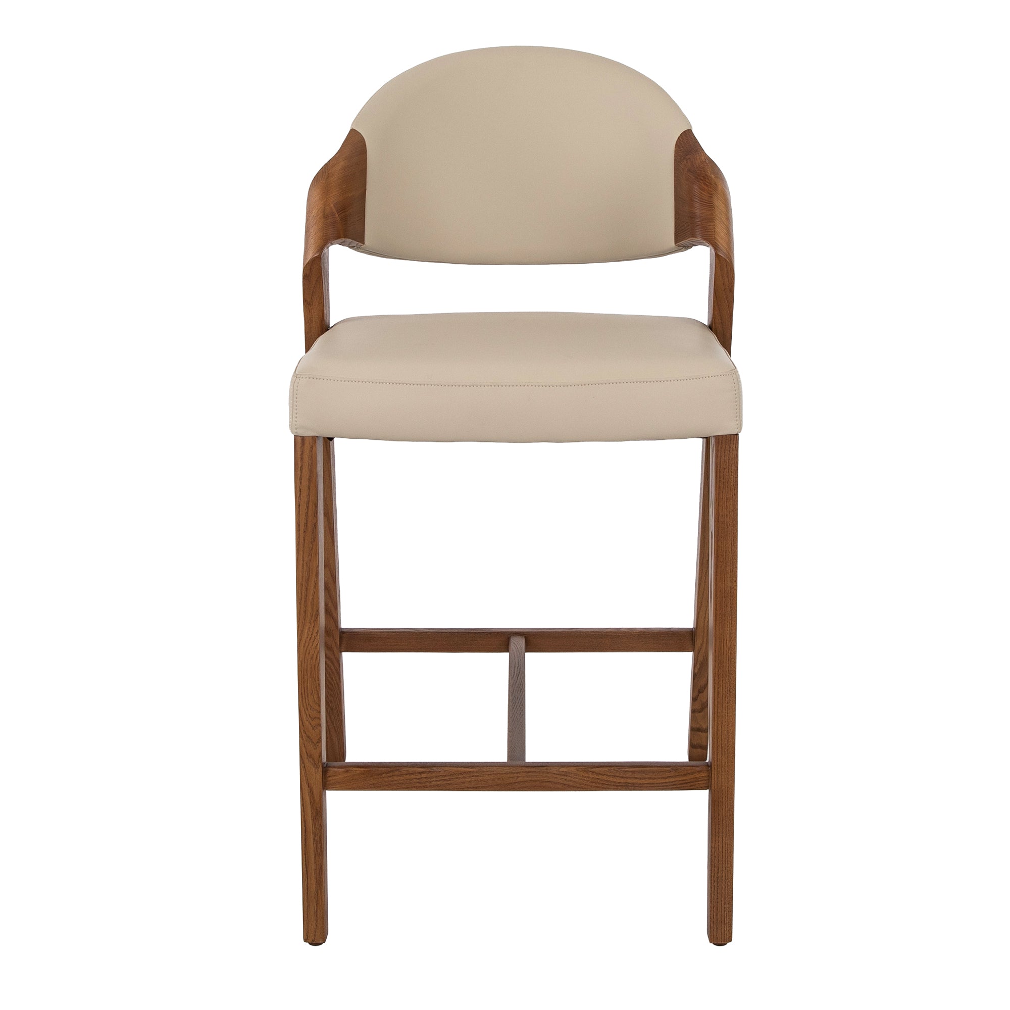 Stool in mink leatherette