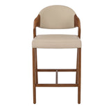 Stool in mink leatherette