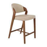 Stool in mink leatherette