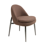 Dark brown fabric chair