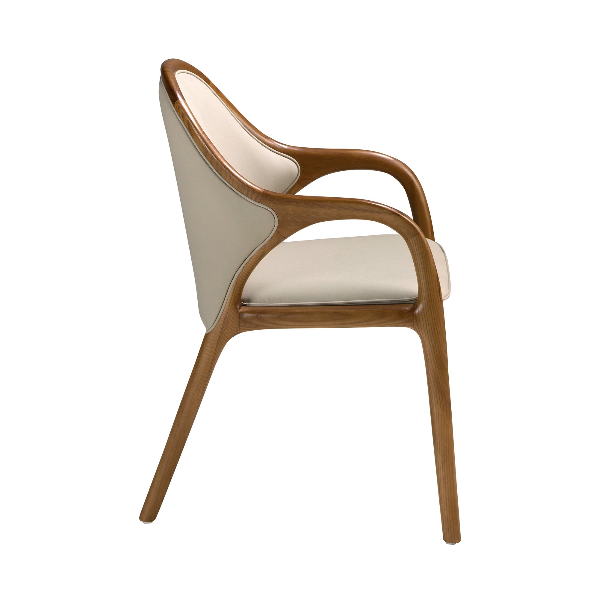 Sand leatherette chair