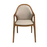 Sand leatherette chair