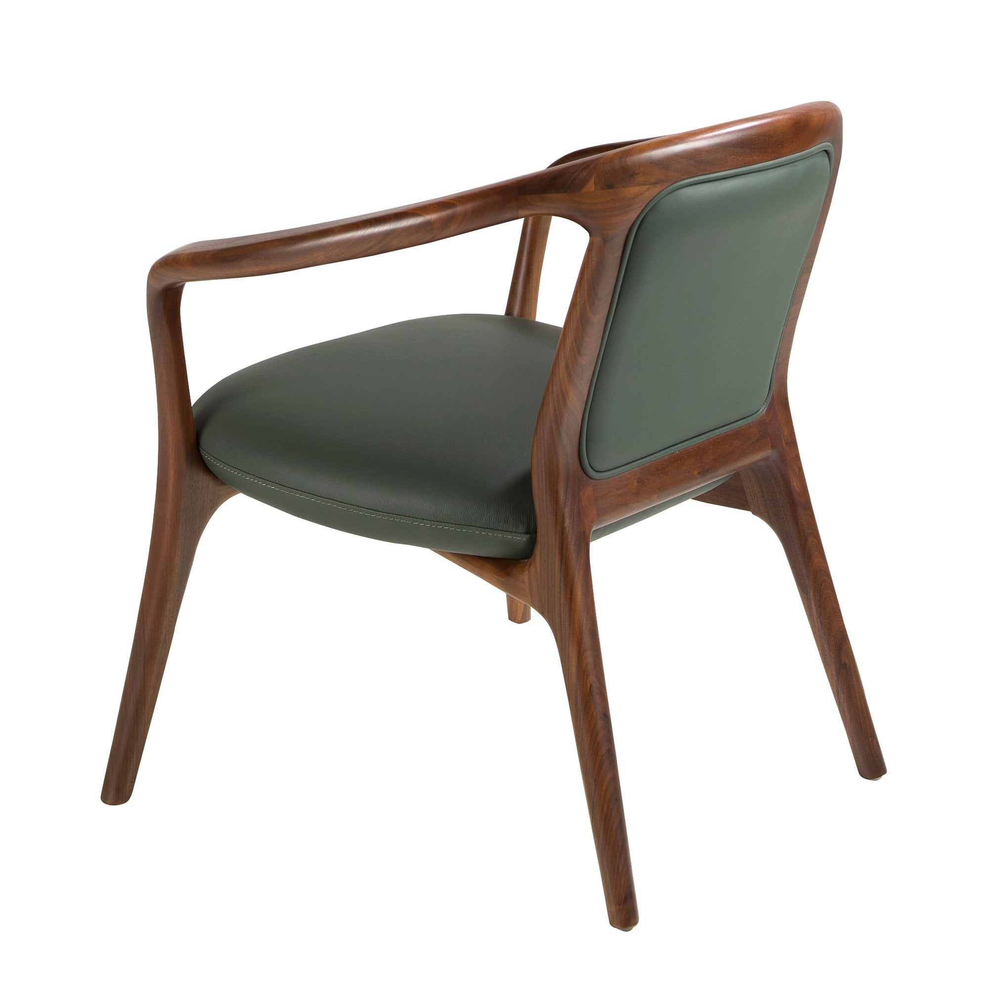 Dark green leatherette  armchair