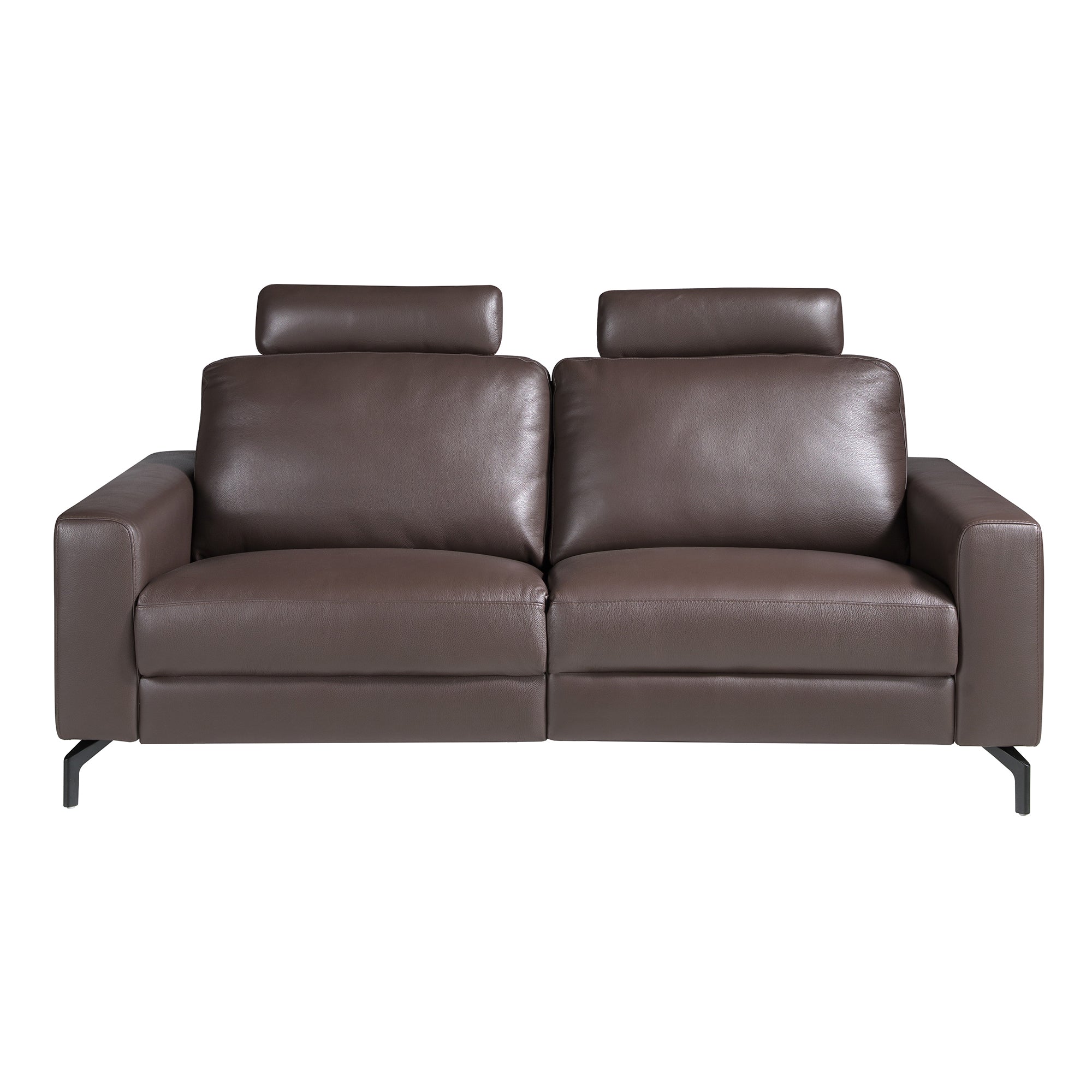 3-Seater Chocolate Brown Leather Recliner Sofa