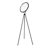 Black steel floor lamp