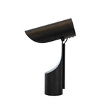 Table lamp in black and white steel