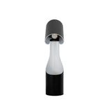 Table lamp in black and white steel