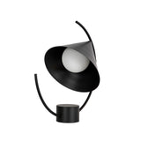 Table lamp in black steel