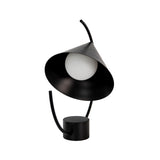 Table lamp in black steel