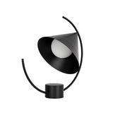 Table lamp in black steel