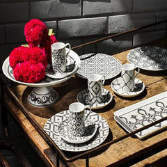 Calcada Portuguesa - Set 4 Coffee Cups & Saucers by Vista Alegre - Alternate Angle