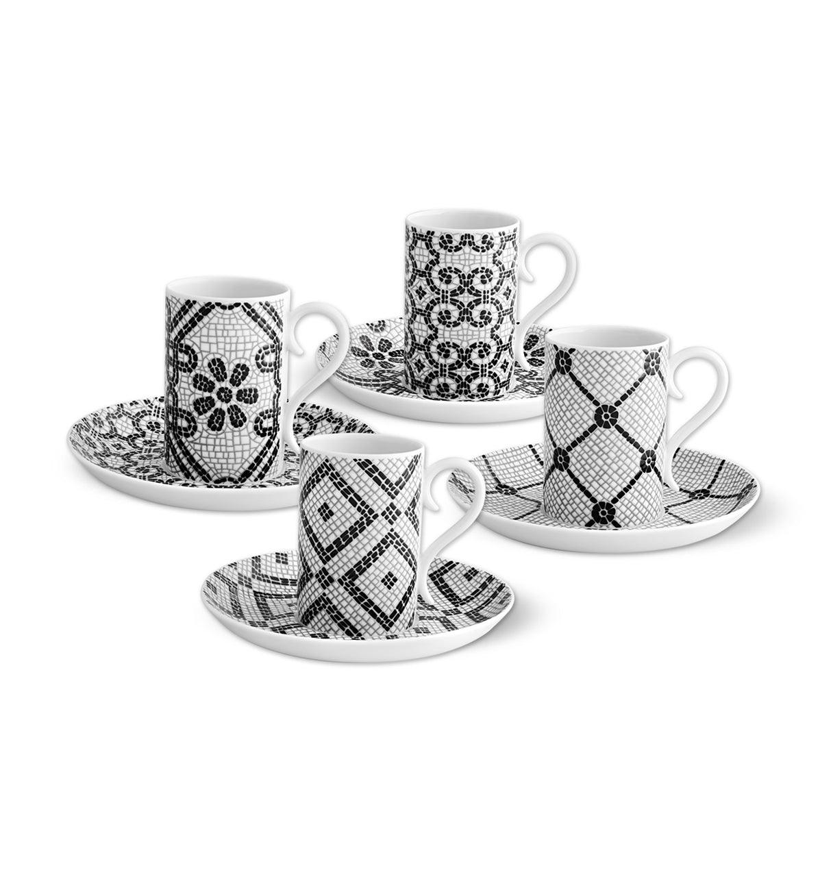 Calcada Portuguesa - Set 4 Coffee Cups & Saucers by Vista Alegre - Detail View