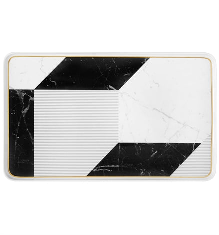 Carrara - Large Rectangular Platter by Coline le Corre - Vista Alegre