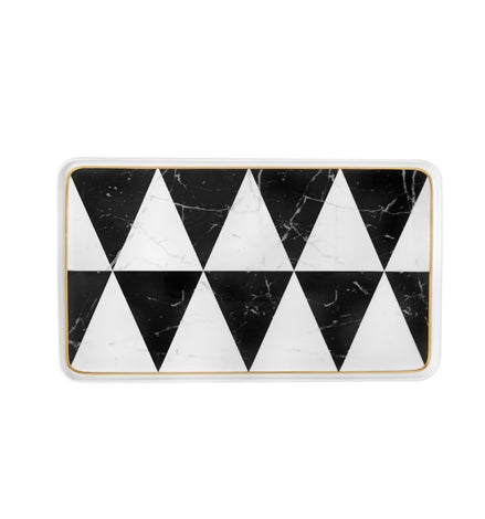 Carrara - Small Rectangular Platter by Coline le Corre - Vista Alegre