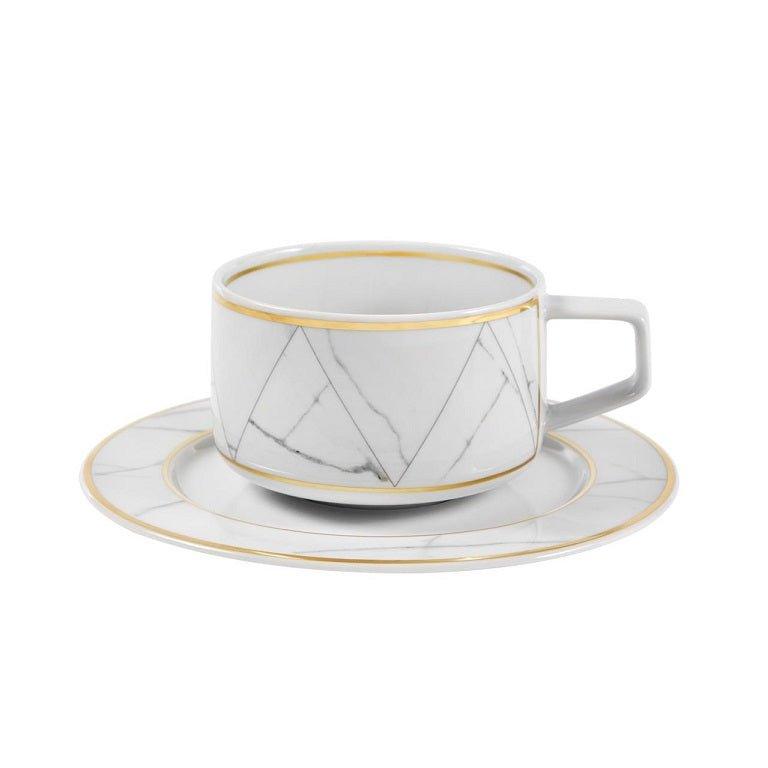 Carrara - Tea Cup & Saucer - LAZADO