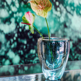 Case with Vase Dive Green by Vista Alegre - Detail View