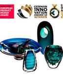 Unica - vase ripple blue by Vista Alegre - Detail View
