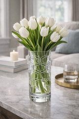 Hexagon Vase – Distinctive Handmade 30% Crystal Masterpiece by Vista Alegre - Main View