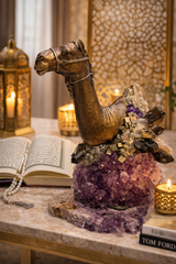 Camel Head - camel sculpture with precious stones by Ebano - Main View