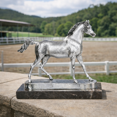 Silver Arabian Horse by Anglada Esculturas - Main View
