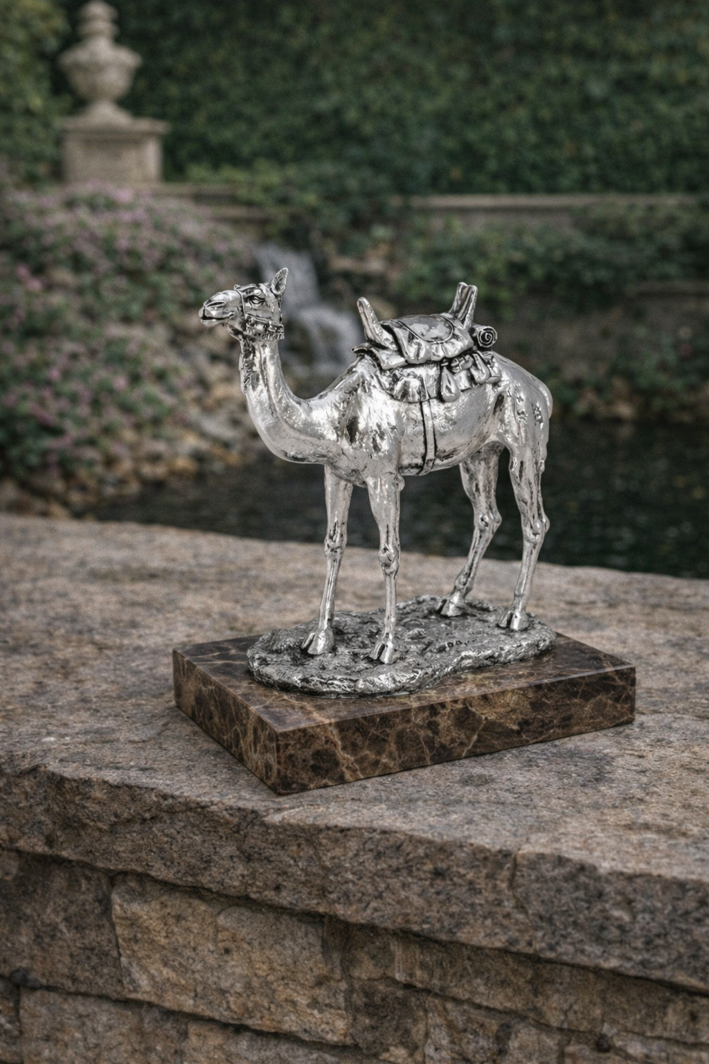 Silver Camel Sculpture by Anglada Esculturas - Main View