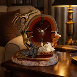 Engagement - Human sculpture and clock with precious stones by Ebano - Main View