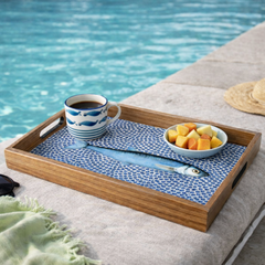 WOODEN TRAY with printed design - FISH by Manopoulos - Main View
