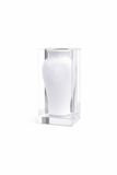 Wide-Mouthed Acrylic Vase – White by LAZADO-Decor - Alternate Angle