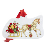 Christmas Magic - Horse And Sleigh Ornament by Vista Alegre - Main View