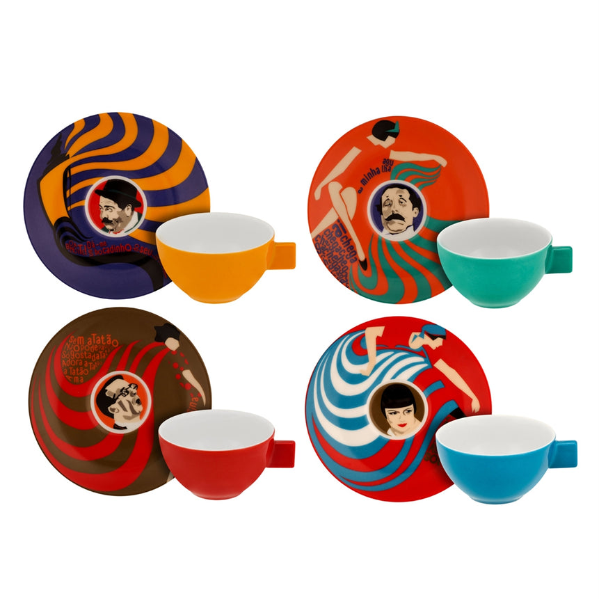 Cinema Português - Set 4 Coffe Cups & Saucers - LAZADO