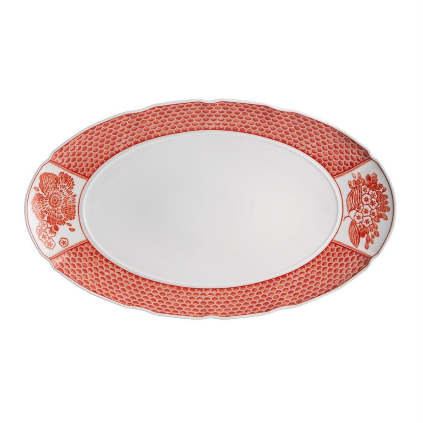 Small Oval Plate- CORALINA 1 Dinnerware Set (63 Pieces)