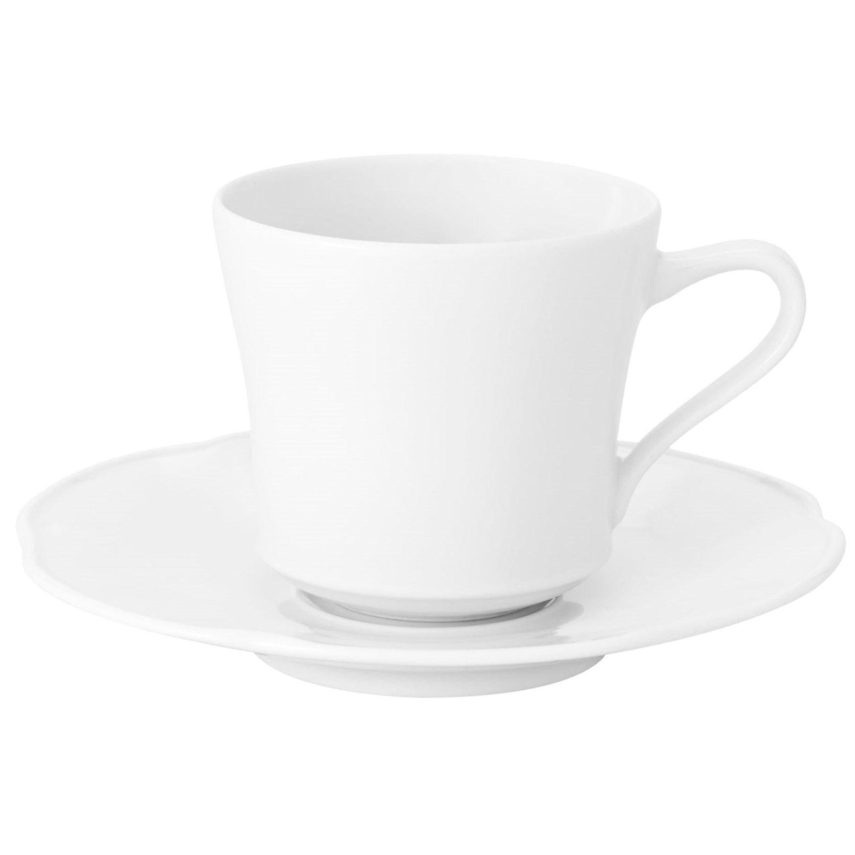 Crown White - Large Coffee Cup & Saucer - LAZADO