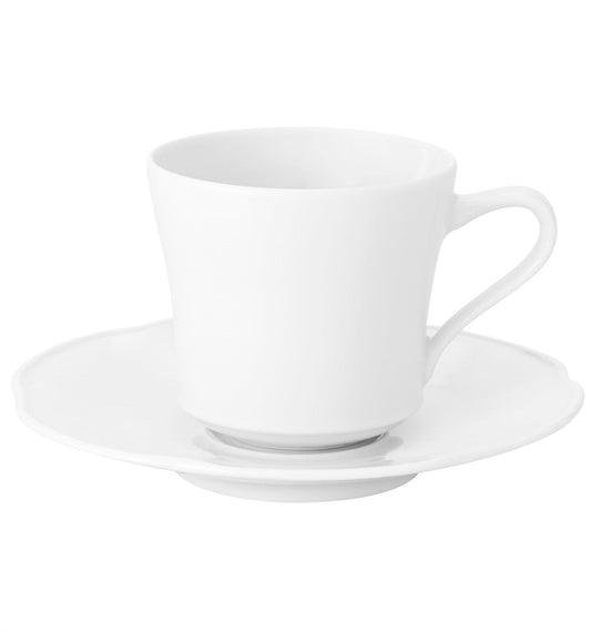 Crown White - Large Coffee Cup & Saucer - LAZADO