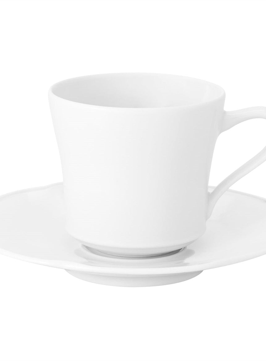 Crown White - Large Coffee Cup & Saucer - LAZADO