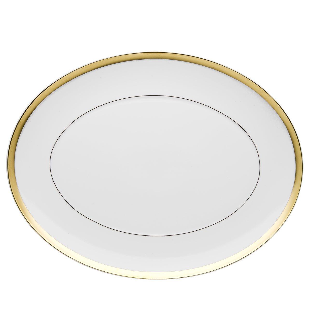 Large Oval Plate- DOMO GOLD Serving Plate Set
