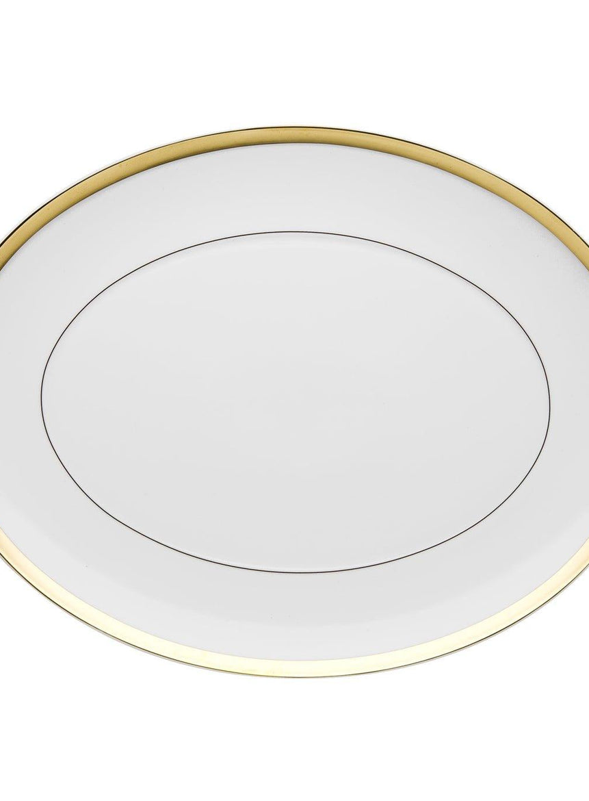 Large Oval Plate- DOMO GOLD Serving Plate Set
