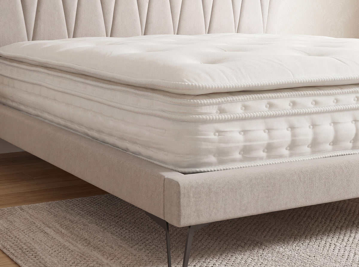 Hybrid mattress with natural latex, mini springs and 7-zone pocket springs 180×200