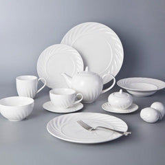 Domo White - Charger Plate (4 plates) by Vista Alegre - Alternate Angle