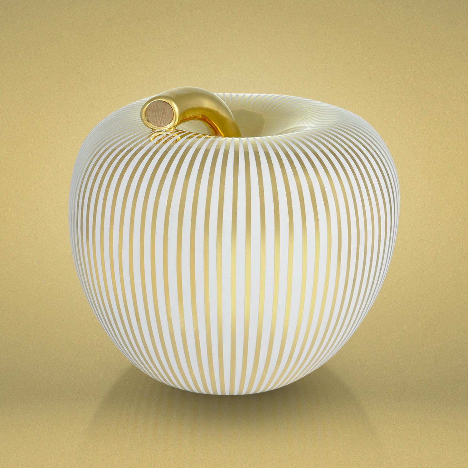 Eva Luxury texture WHITE gold strips large - LAZADO