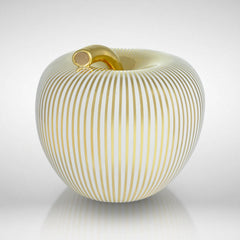 Eva Luxury texture WHITE gold strips large - LAZADO