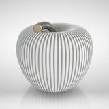 Eva Luxury texture WHITE platinum strips large by EVA - Alternate Angle